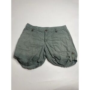 Patagonia Hemp Organic Cotton Green Shorts Outdoors Hiking Gorpcore Womens 8 SEE